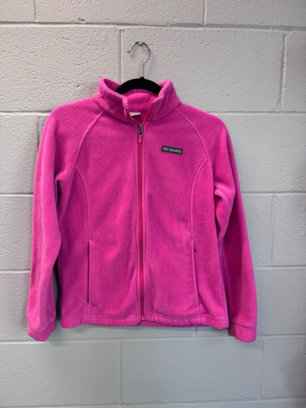 Columbia Bright Pink Fleece Zip Jacket